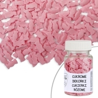 Cukrowe Dekorki Cukierki różowe 30g