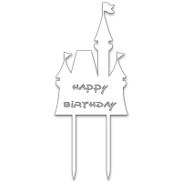 Topper - Zamek Happy Birthday (179B)