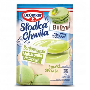 Budyń Słodka chwila - Makaroniki pistacjowe 43g - Dr. Oetker