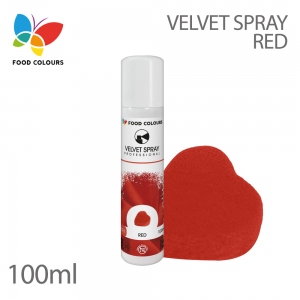 Food Colours Zamsz w spray'u 100 ml - red - czerwony