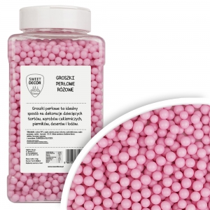 Groszki perłowe różowe - 1kg