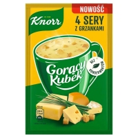 KNORR - gorący kubek - 4 sery z grzankami