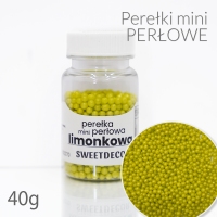 Mini Perełki perłowe limonkowe 40g