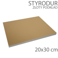 Podkład pod tort styrodur - wys. 22mm - 20x30cm