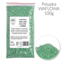 Posypka z opłatka zielona ciemna - 100g