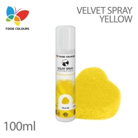 Food Colours Zamsz w spray'u 100 ml - yellow - żółty