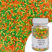 Maczek cukrowy - kolorowy MIX 3 - 75g