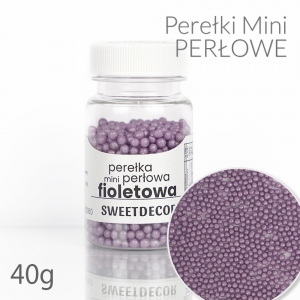 Mini Perełki perłowe fioletowe 40g