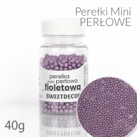 Mini Perełki perłowe fioletowe 40g