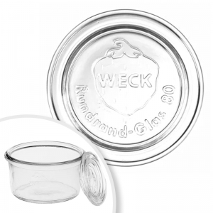 Mini Pokrywka szklana 80mm WECK 165ml 6szt