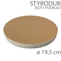 Okrągły podkład styrodur - wys. 22mm - 19,5cm