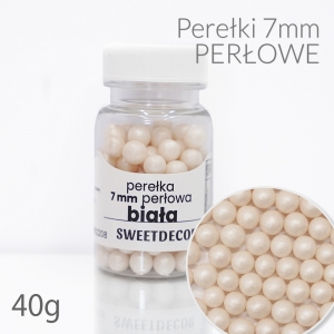 Perłowe Perełki 7mm - białe 40g