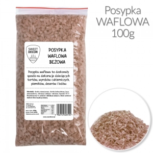 Posypka z opłatka beżowa - 100g