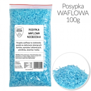 Posypka z opłatka niebieska - 100g