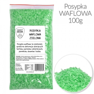 Posypka z opłatka zielona - 100g